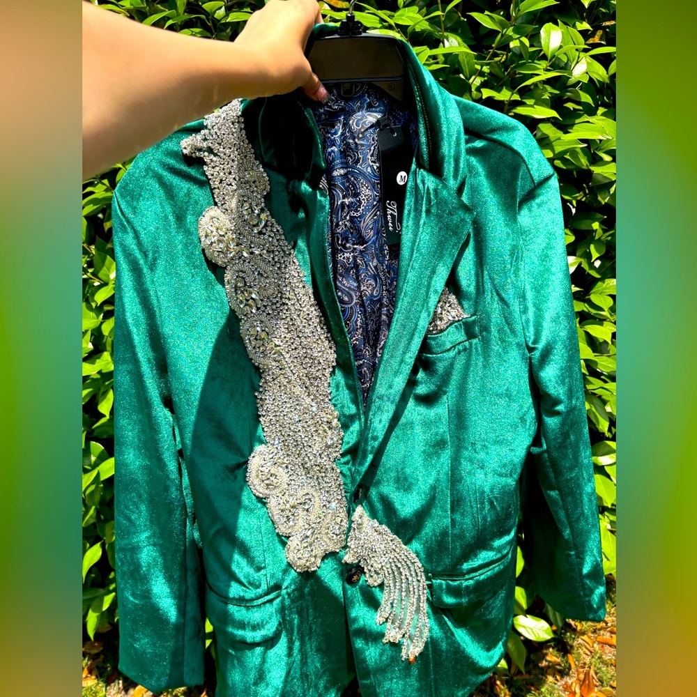 Green and silver Jacket